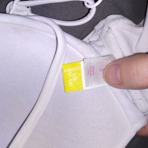 Large white no boundaries bathing suit top